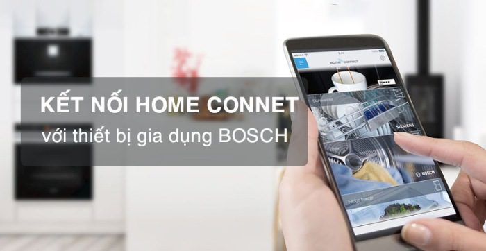 Kết nối Máy Rửa Chén Bát Bosch SMI8YCS01E 